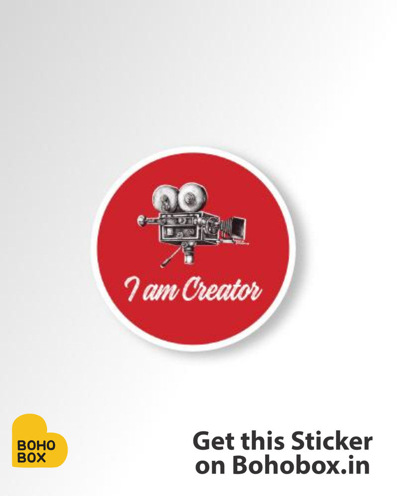 I am creator sticker for your laptop