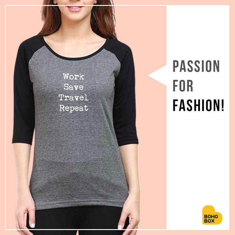 After all, what else are we here for? Order raglan or 3/4 sleeve t-shirt in quirky prints and make your passion, a fashion!