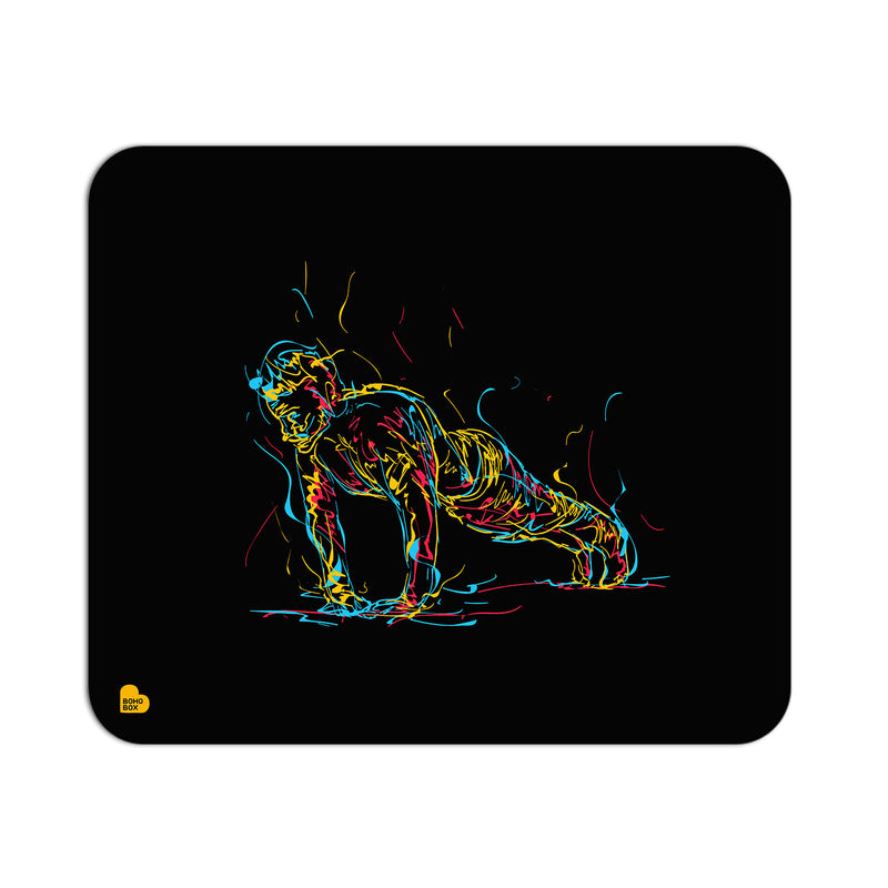 Man Doing Push Up | Mouse Pad