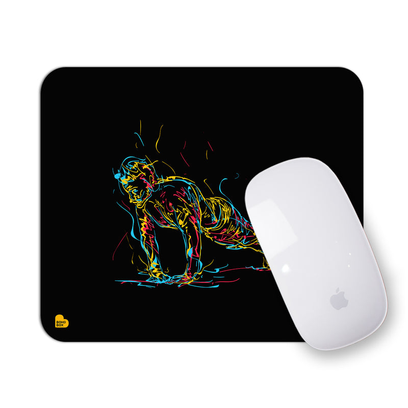 Man Doing Push Up | Mouse Pad