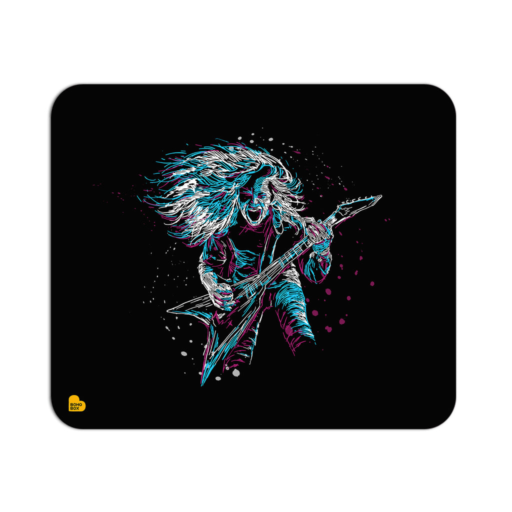 Rock Guitar Player | Mouse Pad