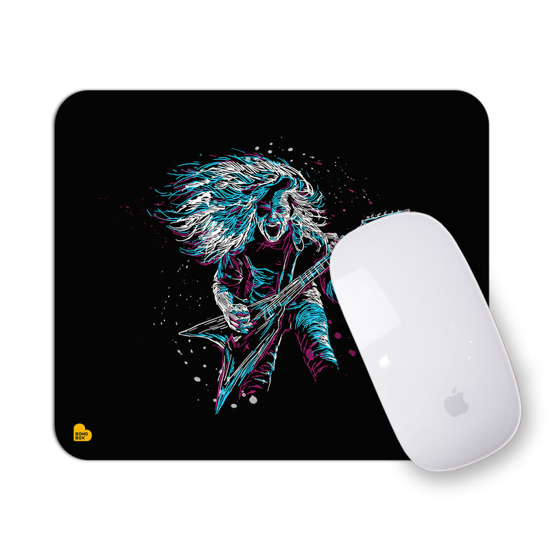 Rock Guitar Player | Mouse Pad