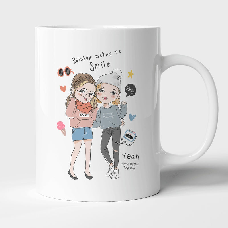 Rainbow makes me Smile | Mug