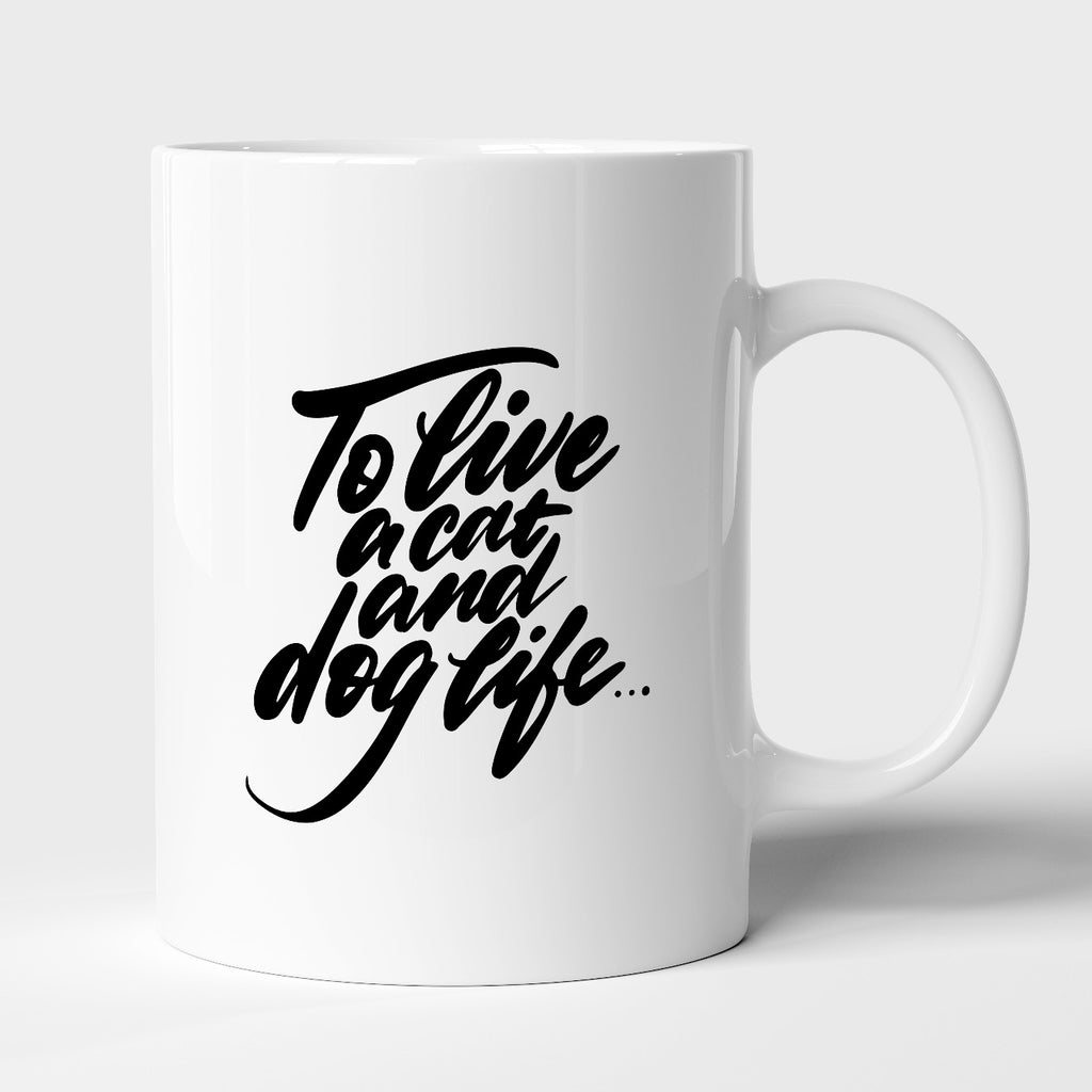 To live a cat and dog life | Mug