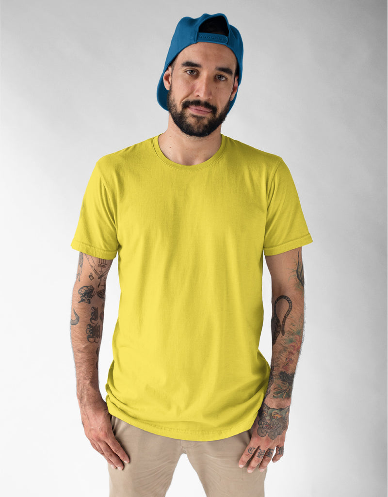 Solid Yellow Color T-shirt