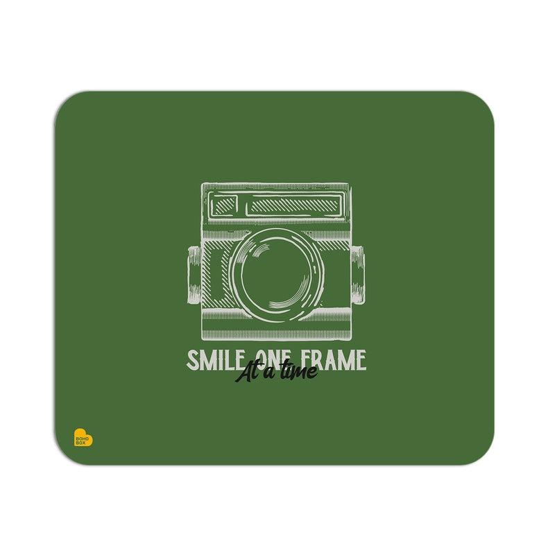 Smile one frame at a time | Mouse Pad