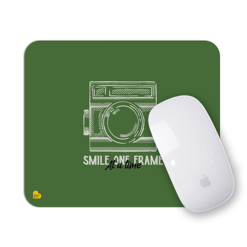 Smile one frame at a time | Mouse Pad