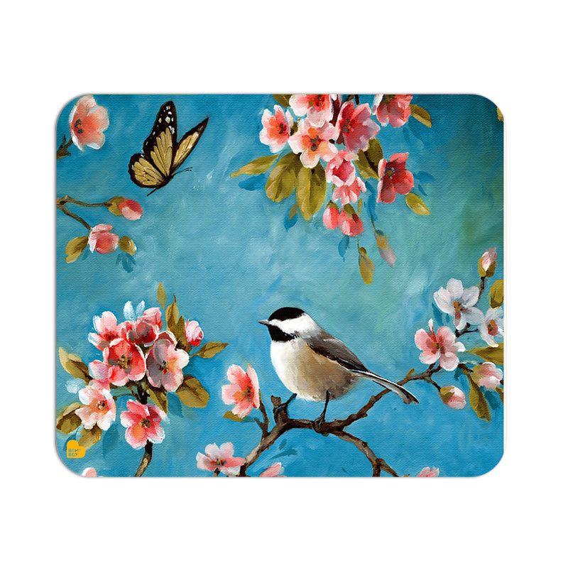 Summer Butterfly And Bird  | Mouse Pad