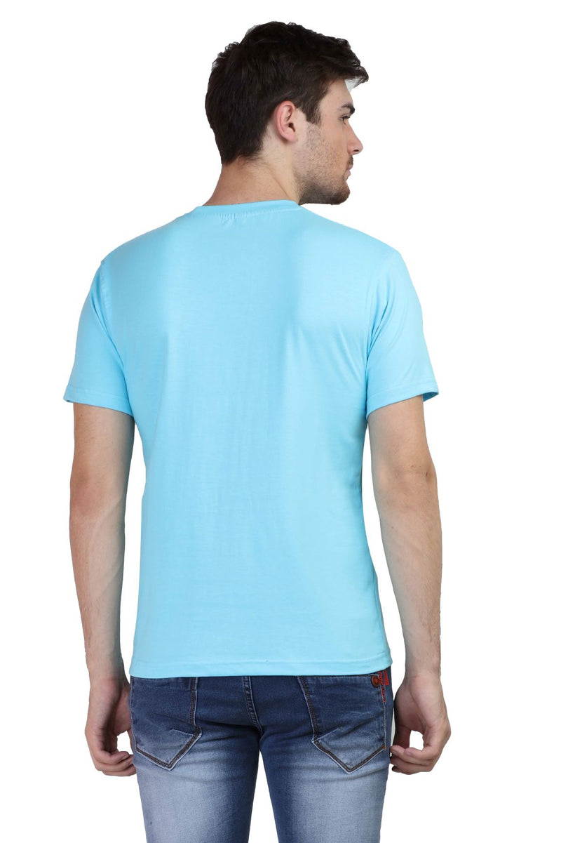 Solid Sky Blue Color T-shirt