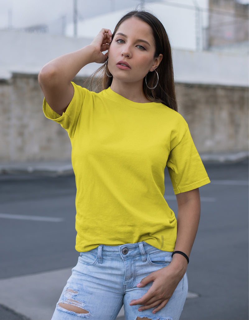Solid Yellow | Women T-Shirt