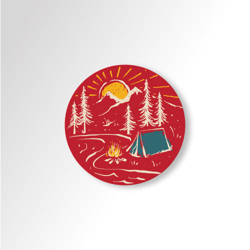 Let's the Adventure Begins Travel | Sticker