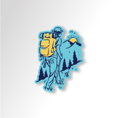 Let's go for trekking | Sticker