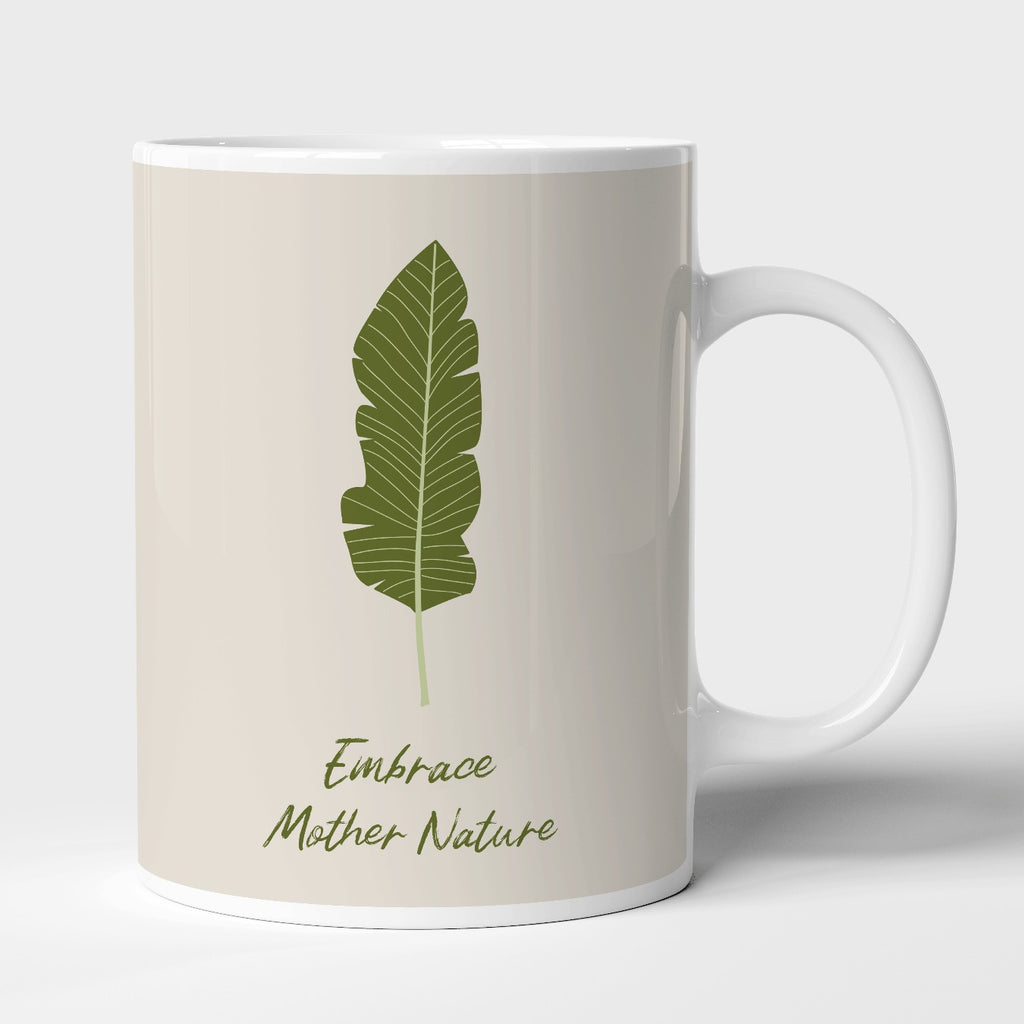 creator with a single plant leaf | Mug