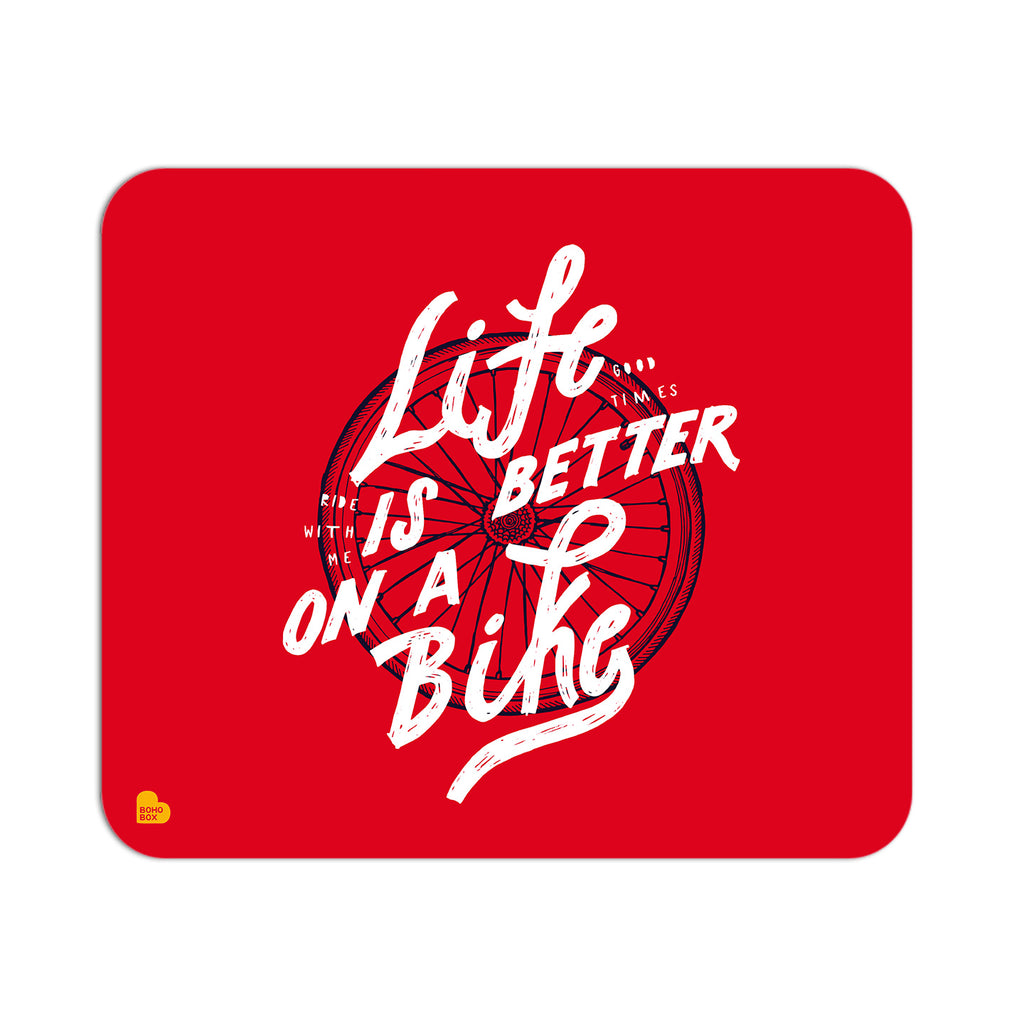 Life is Better on a Bike Travel | Mouse Pad