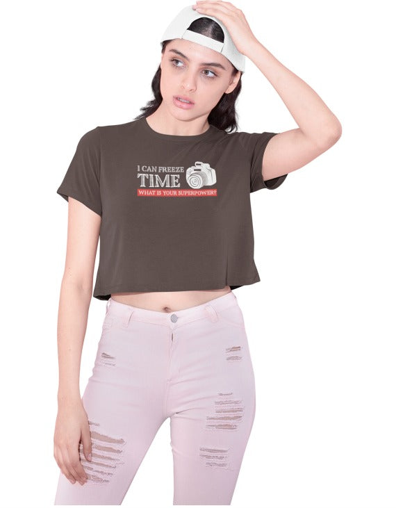 I can Freeze Time | Crop Tops