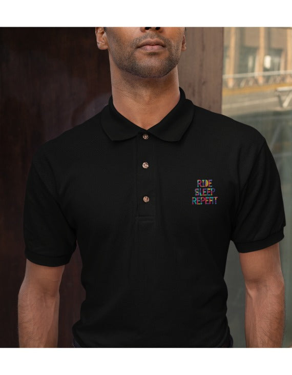 Ride Sleep Repeat Travel | Polo T-Shirts