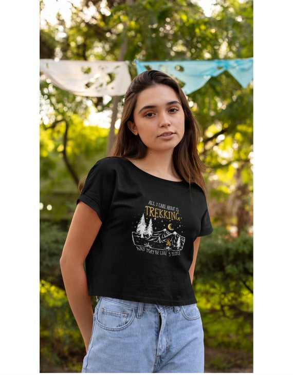 All i care about Trekking | Crop Tops