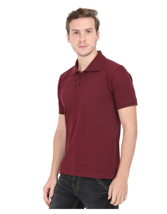 Solid Maroon | Polo T-Shirts