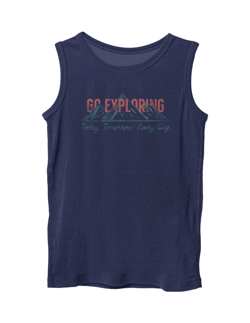 Go Exploring Travel | Men's Gym Vest Sleeveless
