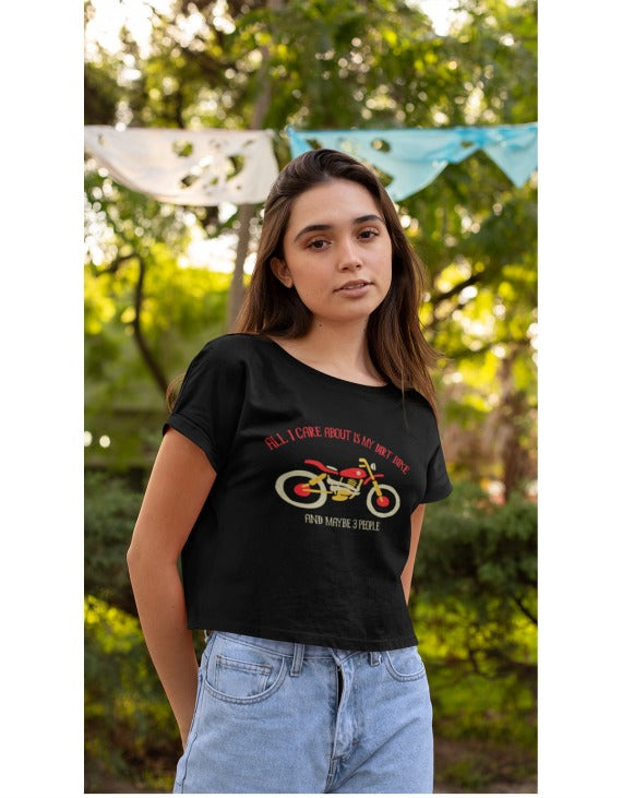 All I care about is my Dirt Bike | Crop Tops