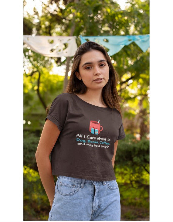 Dogs Books & Coffee | Crop Tops