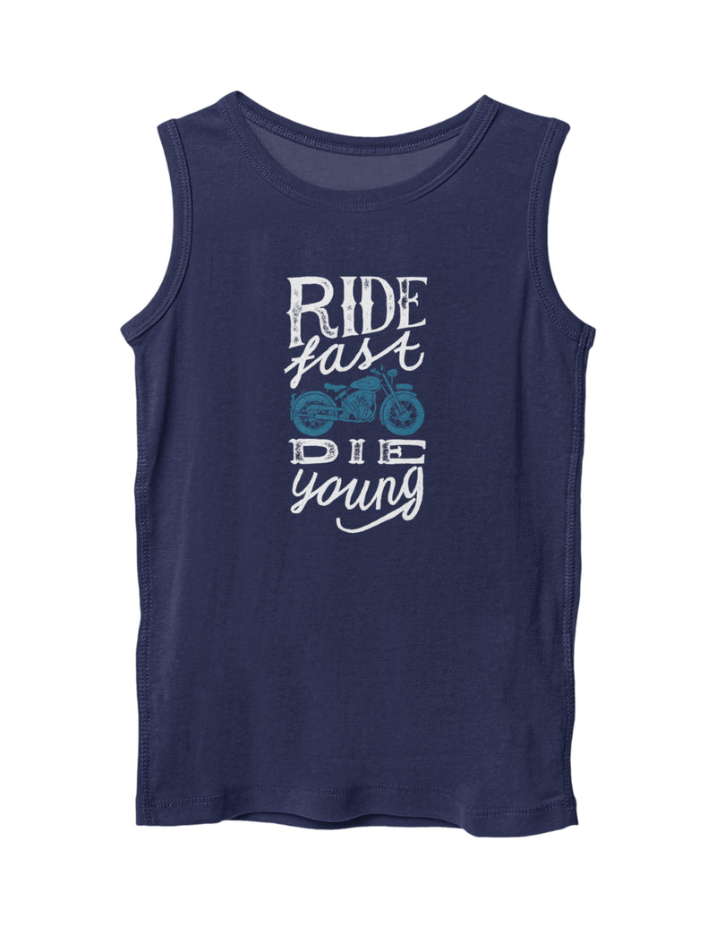 Ride Fast die Young Biker Travel | Men's Gym Vest Sleeveless