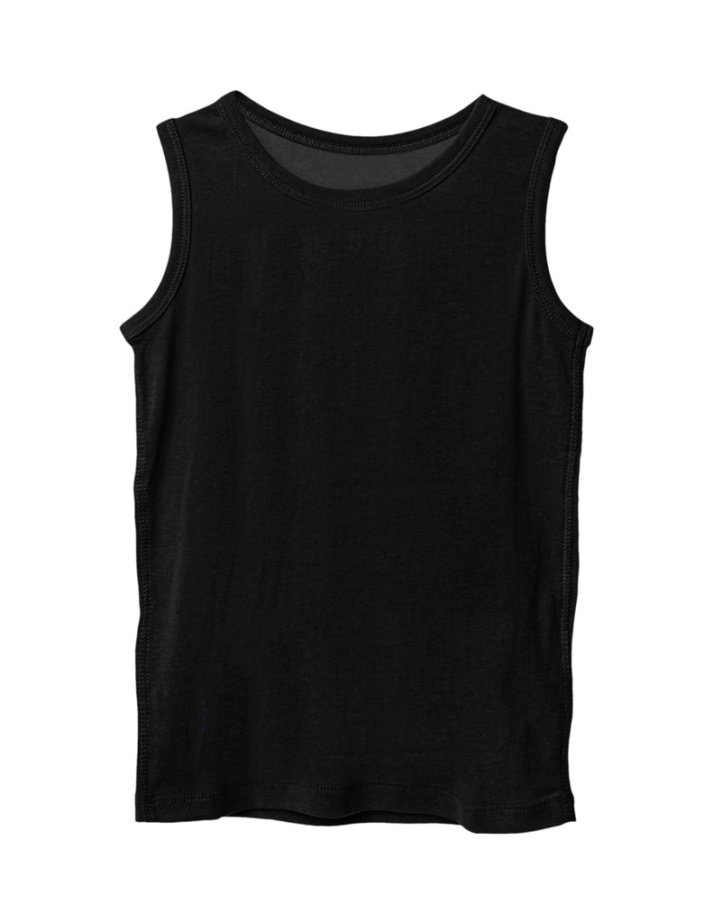 Solid Black | Men's Gym Vest Sleeveless