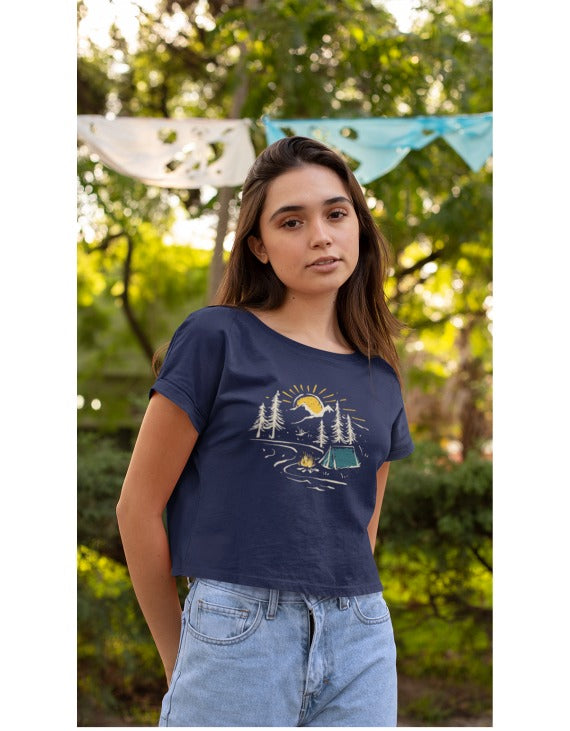 Let's the Adventure Begins | Crop Tops