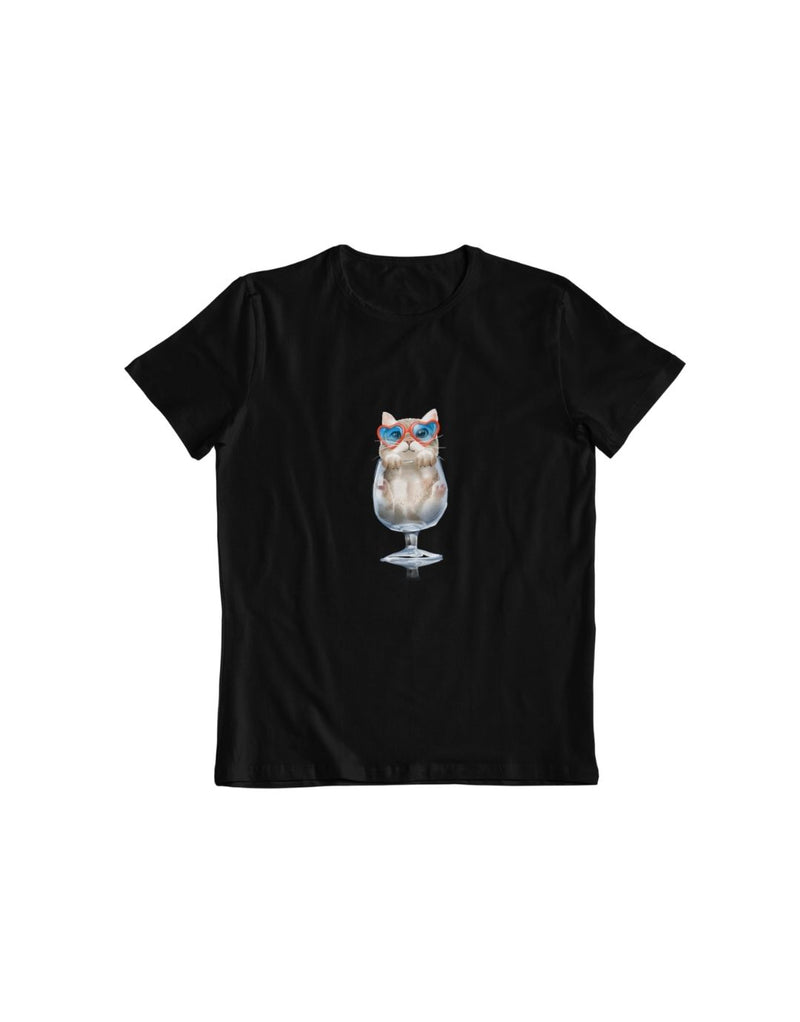 Little cute kitten vine glass | Unisex T-Shirt