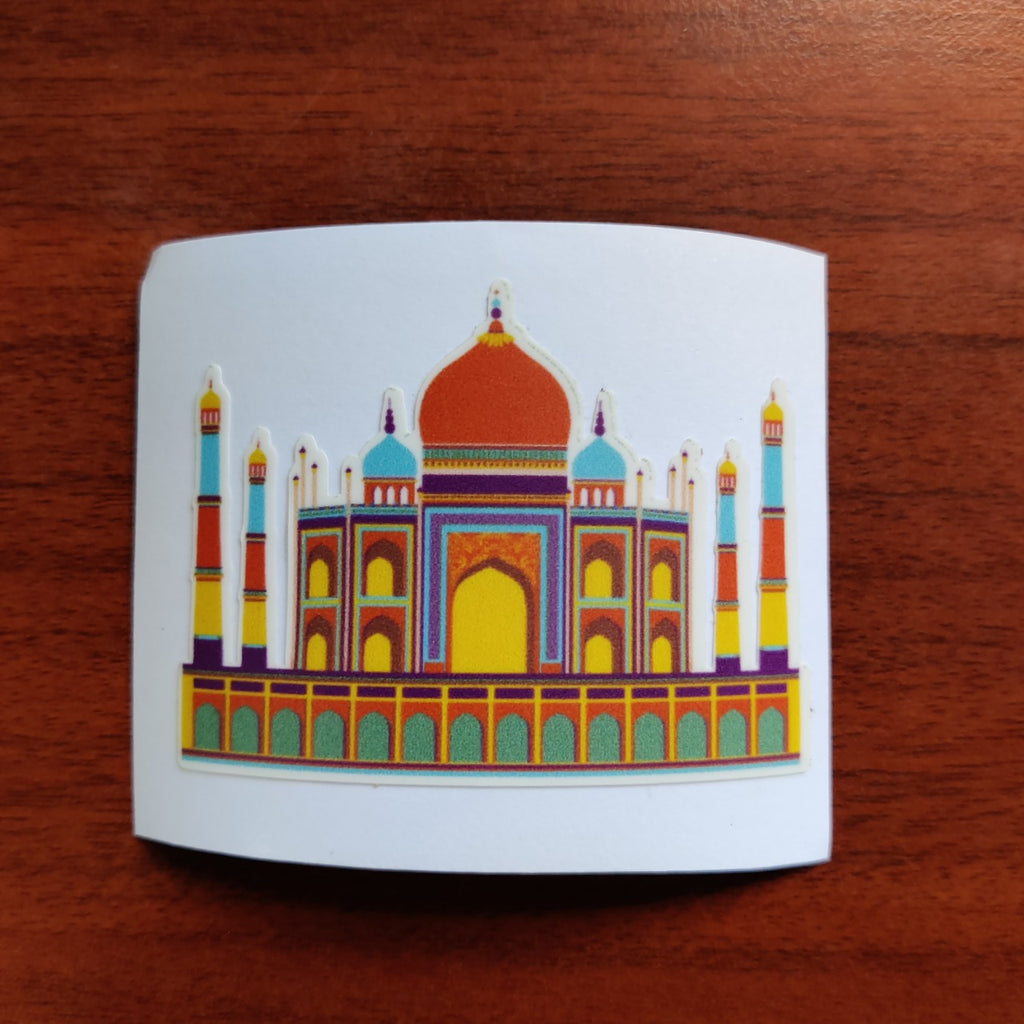 Taj Mahal India Travel Autoaufkleber | 12 X 12 Cm, Vinyl, Wasserdicht, Für Innen & Außen