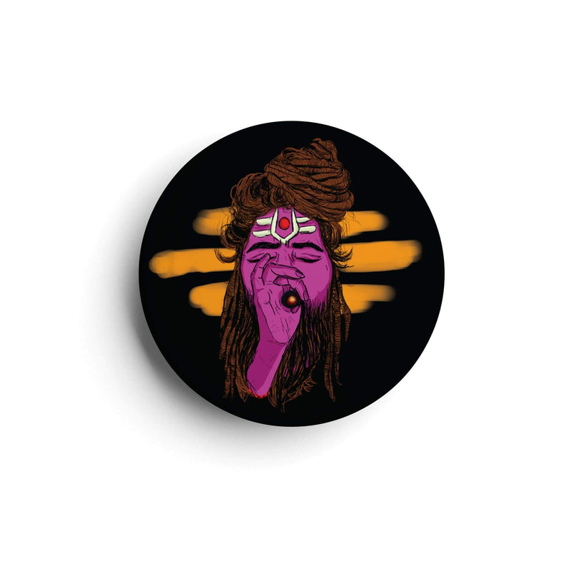 Smoking Baba | Badge