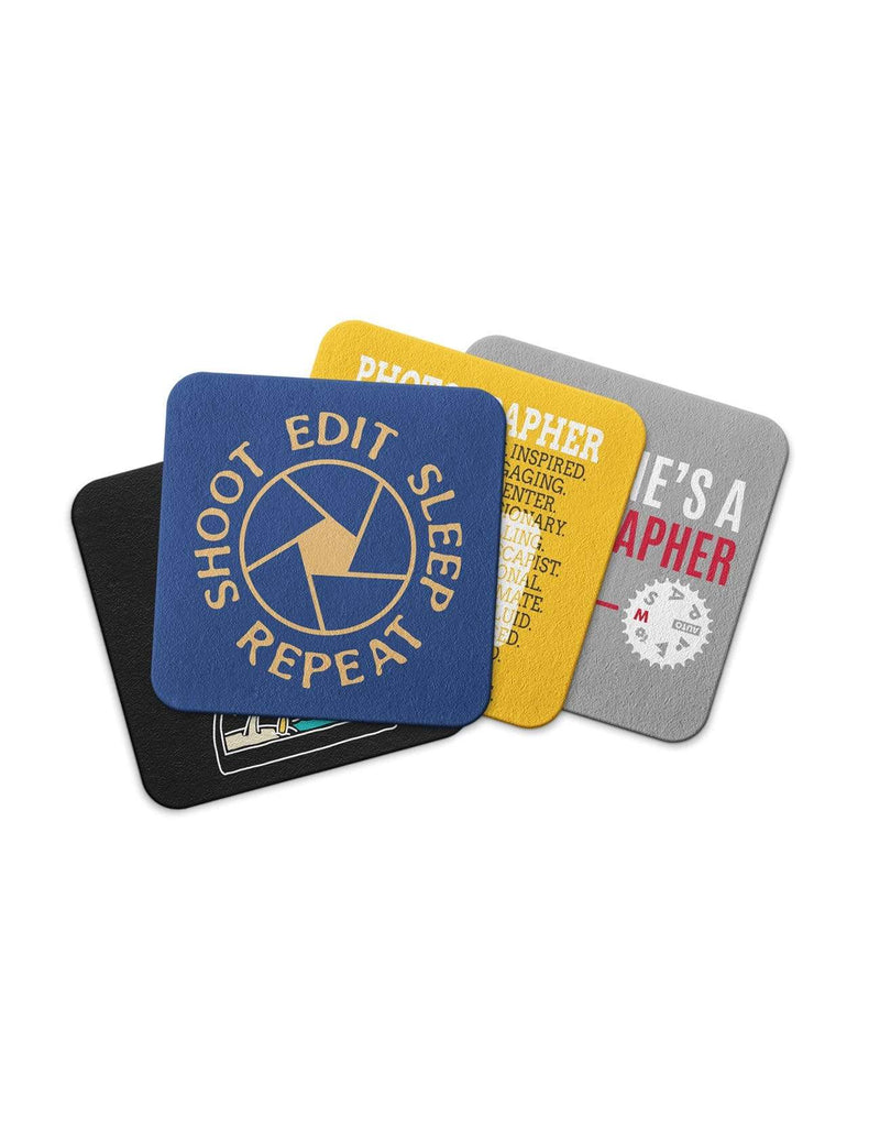 Shoot Edit Sleep Repeat Travel | Coasters