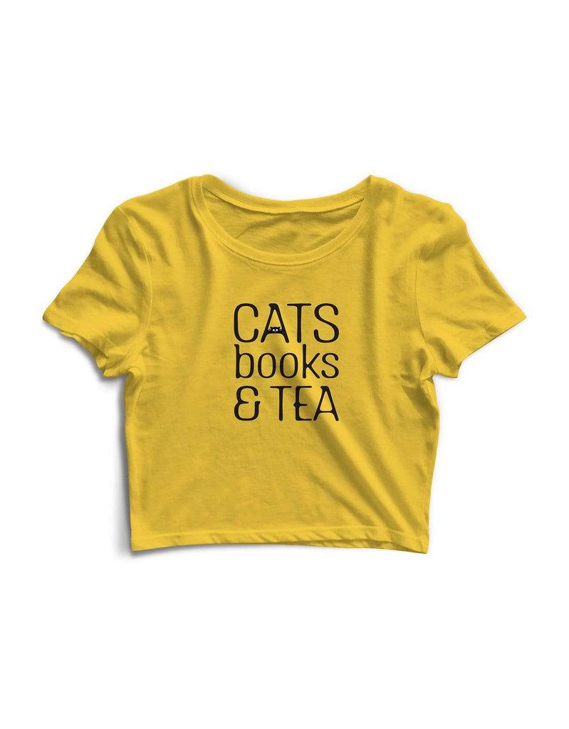 Cats Books & Tea | Crop Tops