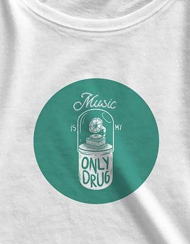Music is My Only Drug | Crop Tops