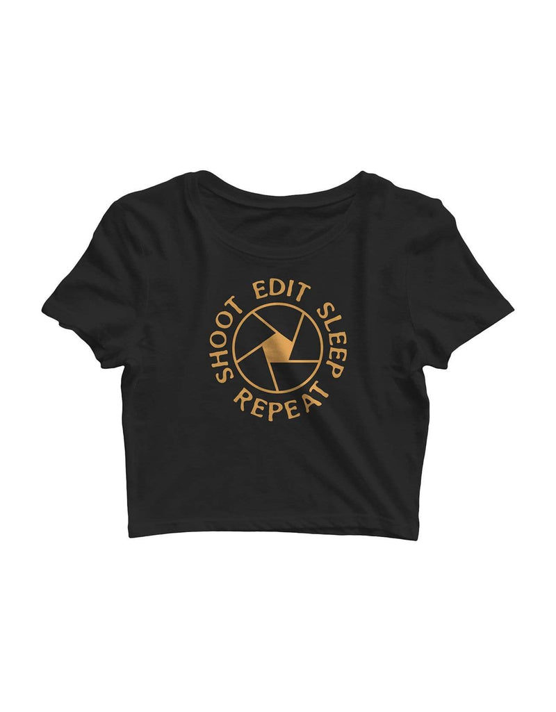 Shoot Edit Sleep Repeat Travel | Crop Tops