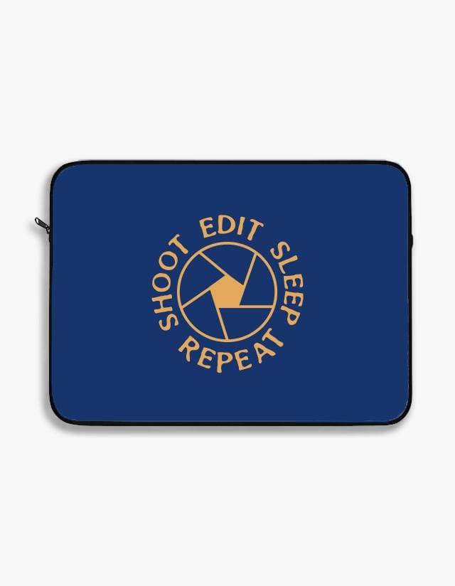 Shoot Edit Sleep Repeat Travel | Laptop Sleeves