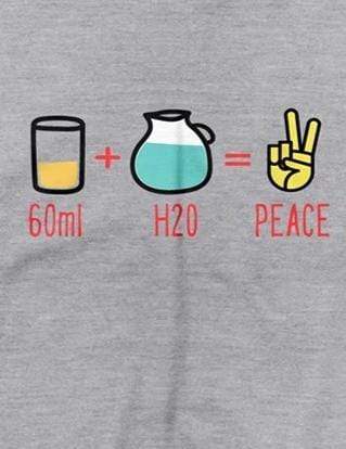 60ml+H2O=Peace  | Men's Full Sleeve T-Shirt