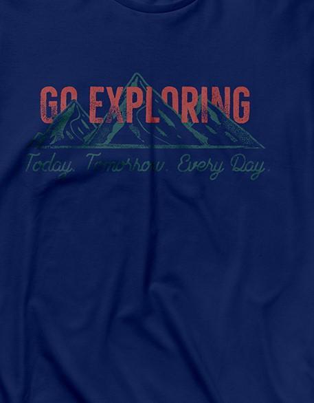 GO EXPLORING Travel | Men's Full Sleeve T-Shirt