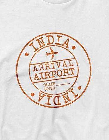 India arrival airport Travel | Men's Full Sleeve T-Shirt