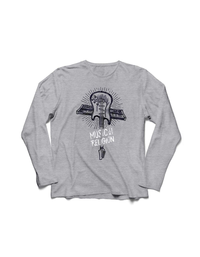 Music is my Religion | Men's Full Sleeve T-Shirt
