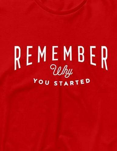 REMEMBER why YOU STARTED | Men's Full Sleeve T-Shirt