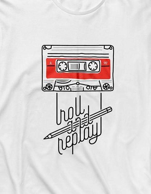 Roll and Replay | Men's Full Sleeve T-Shirt