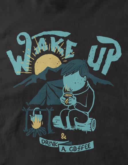 Wake up And Drink a Coffee | Men's Full Sleeve T-Shirt