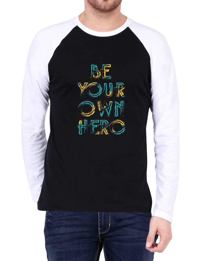 Be Your Own Hero | Men's Raglan T-Shirts