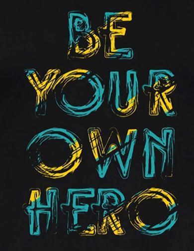 Be Your Own Hero | Men's Raglan T-Shirts