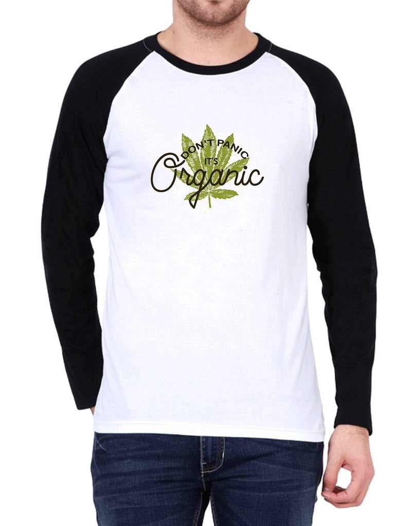 Don't Panic It's Organic | Men's Raglan T-Shirts