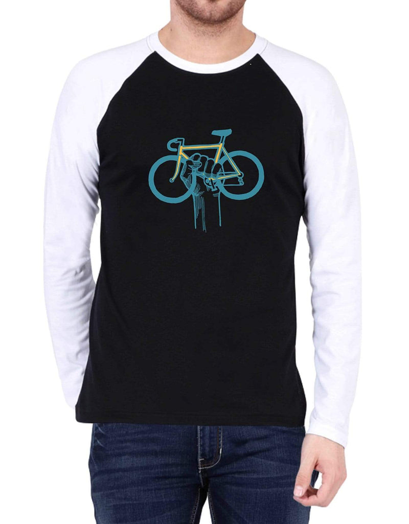 Every Lane Bike Lane Travel | Men's Raglan T-Shirts