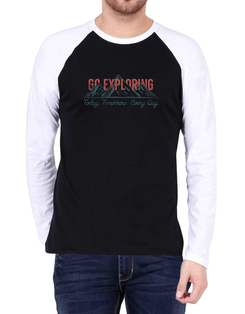 Go Exploring Travel | Men's Raglan T-Shirts