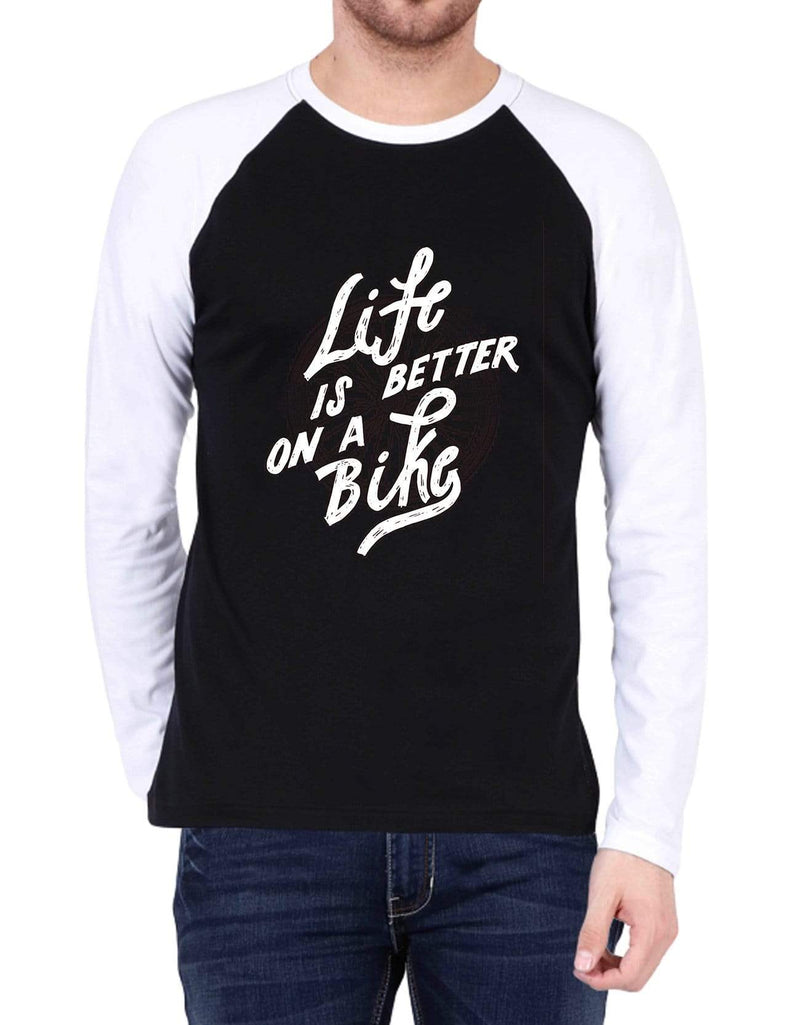 Life is Better on a Bike Travel | Men's Raglan T-Shirts