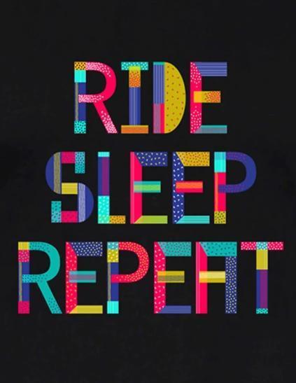 Ride Sleep Repeat Travel | Men's Raglan T-Shirts
